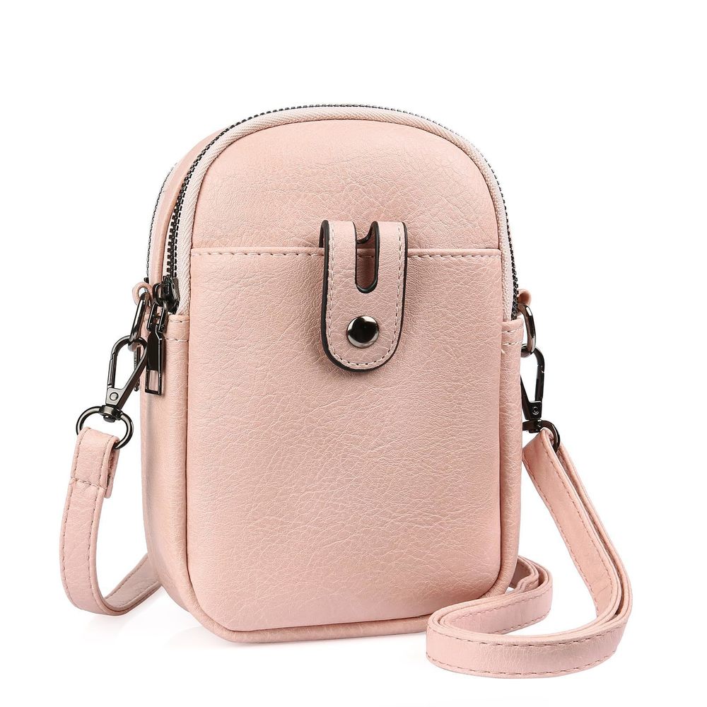 Small Crossbody Bags Leather Cell Phone Purse Bag Wallet Shoulder B)